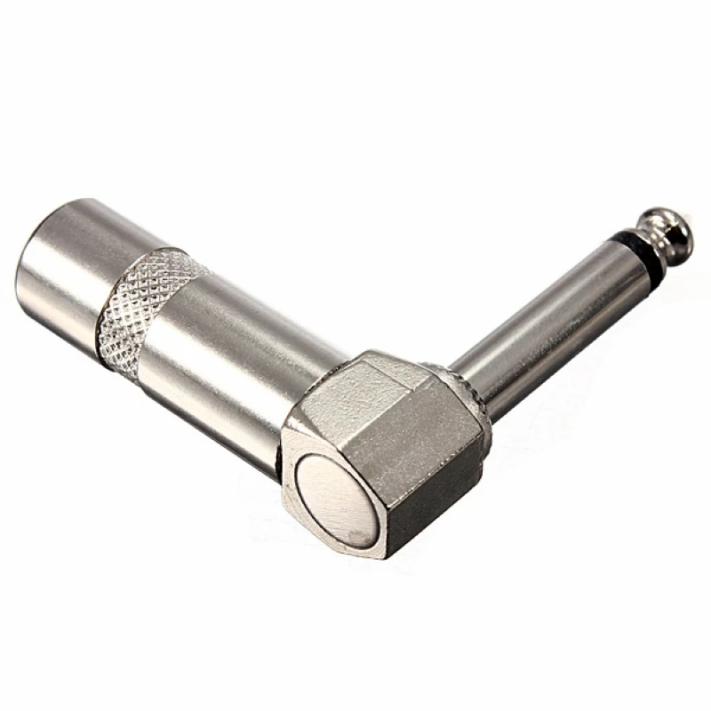 Mayitr 4 шт. 1/4 &quot6 35 мм L-образное гнездо Прямоугольный штекер моно аудио разъем для