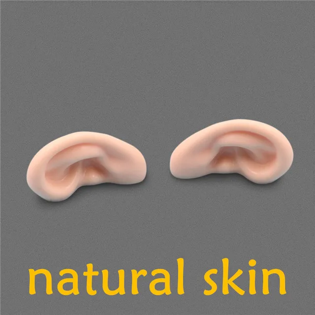 natural skin Blyth кукла ледяная игрушка уши игрушка белый натуральный загар темная и супер черная кожа, только уши без куклы - Цвет: natural skin
