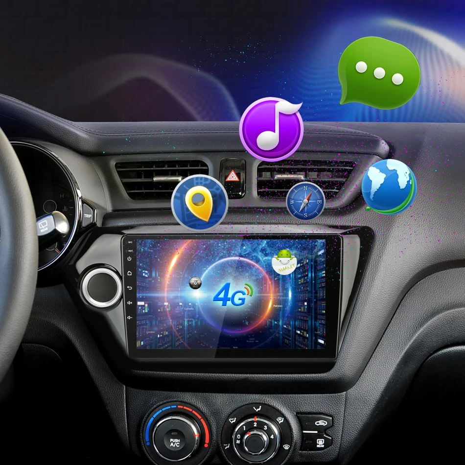 JMCQ " Автомагнитола для KIA RIO 3 2011 12 13 14 15 K2 сенсорный экран Android 8,0 плееров навигация gps carplay зеркало-llink