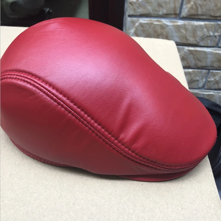 Мужские береты из натуральной кожи шапка CBD высокое качество модные мужские