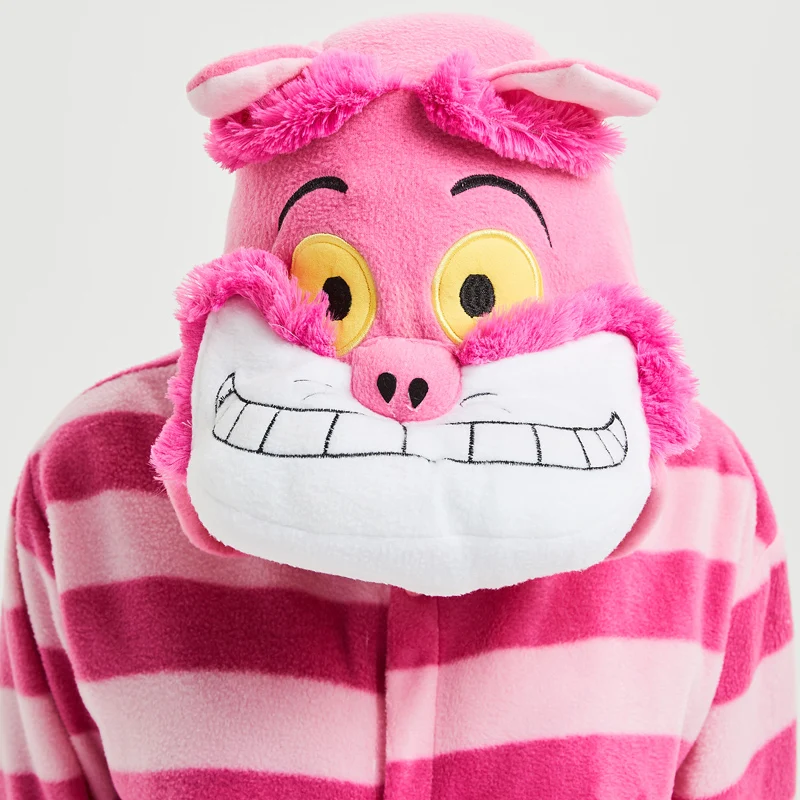 Cheshire кошка кигуруми пижамы животных для взрослых мультфильм женщин боди косплей