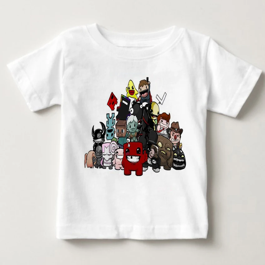 Модные футболки из 100% хлопка футболка для мальчиков с изображением супер мясных