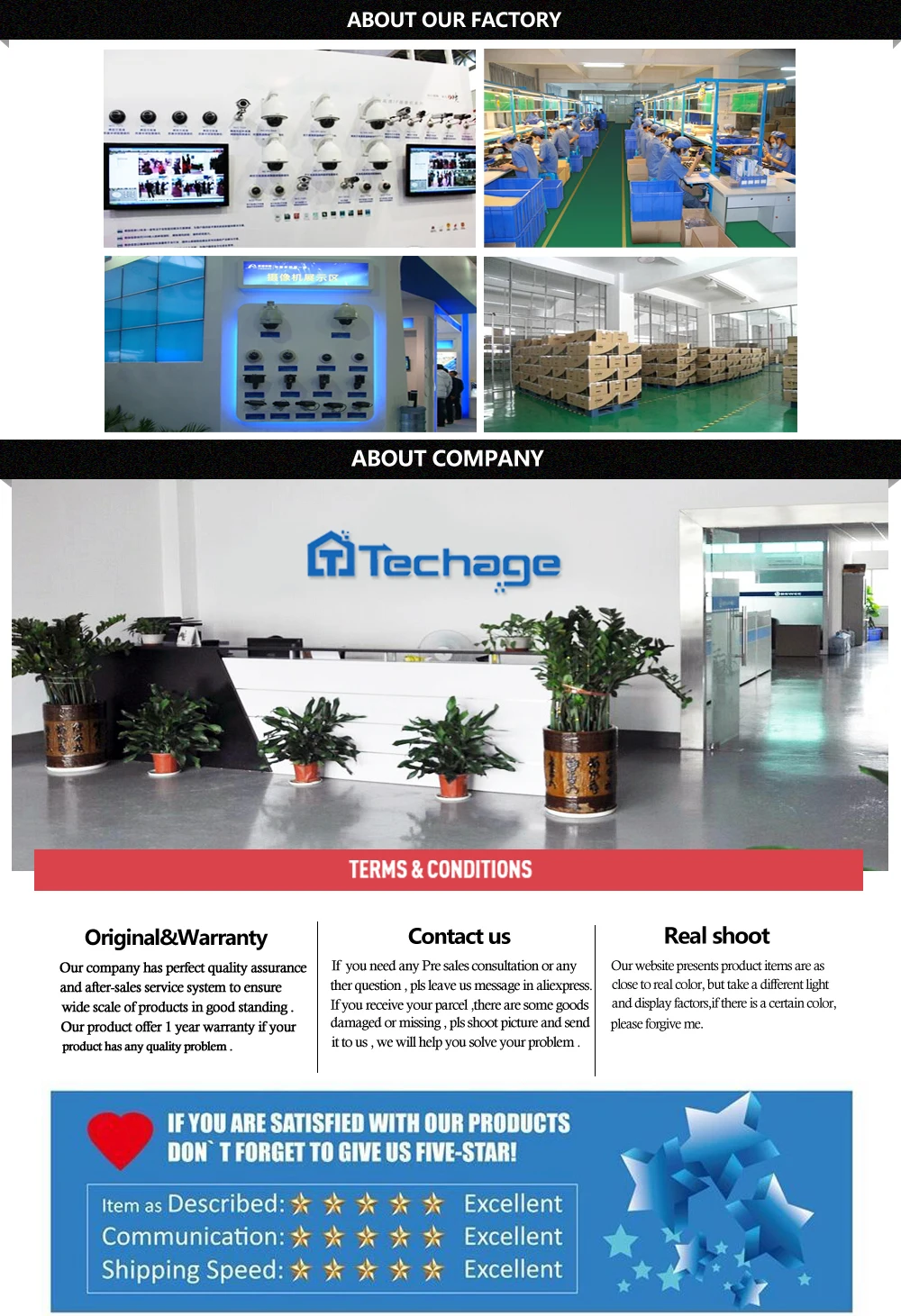 Techage 12V 1A источник питания AC 100-240V адаптер питания настенное зарядное устройство DC 5,5mm x 2,1mm EU/AU/UK/US разъем для камер видеонаблюдения