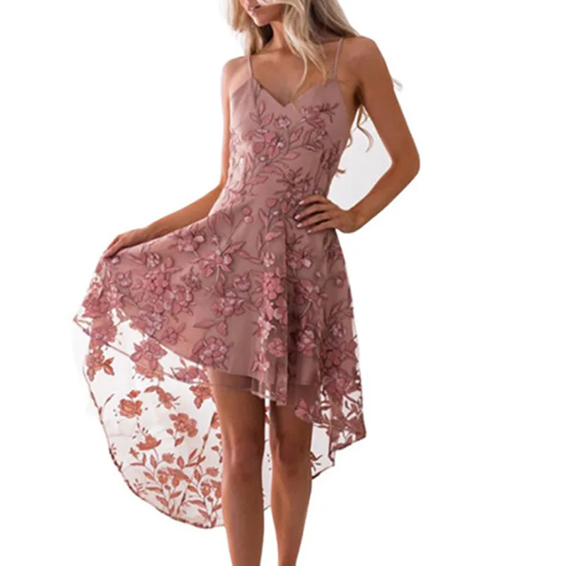 Вышивка сексуальное вечернее платье Новая мода кружева сетки женские платья