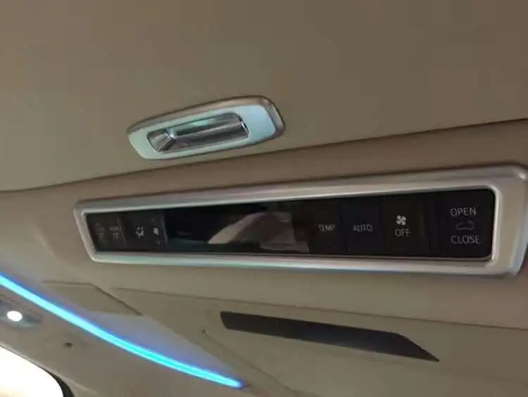

Car styling Air Conditioner panel trim Silver Chromed color interior chromed Fit For Vellfire Alphard 2015