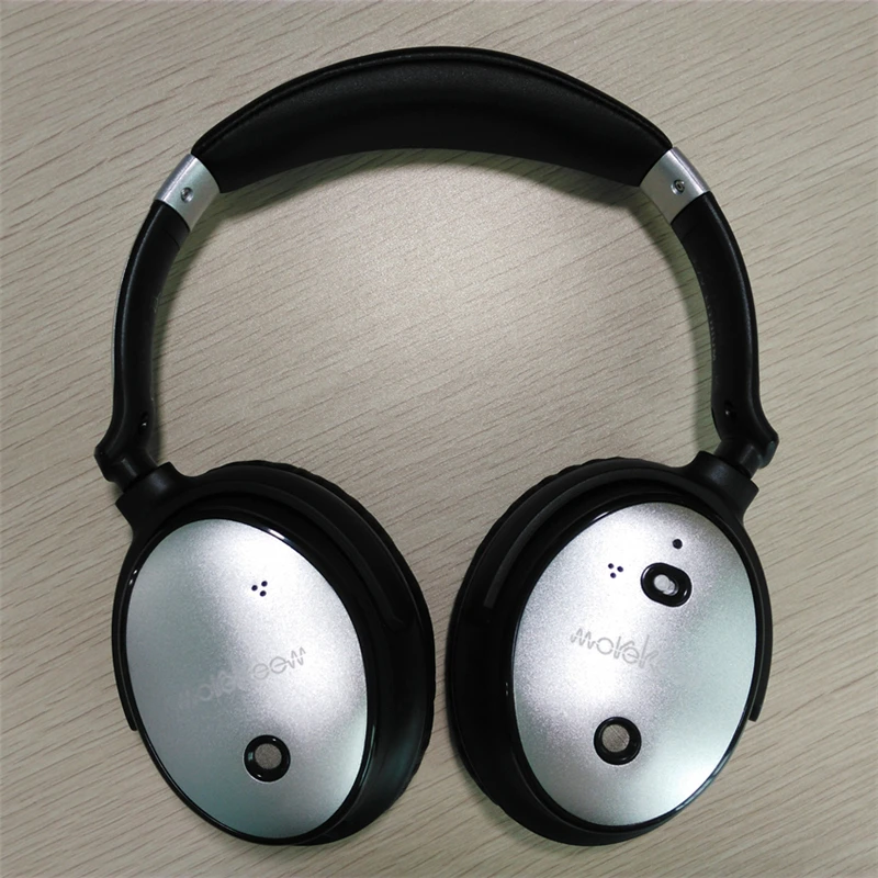 Bluetooth наушники с активным шумоподавлением MK 100NB съемный кабель микрофоном