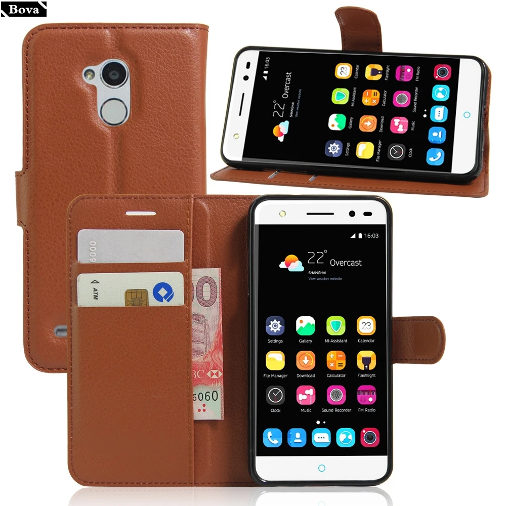 Чехол для ZTE V7 Lite чехол бумажник из искусственной кожи держатель карт Blade защитный