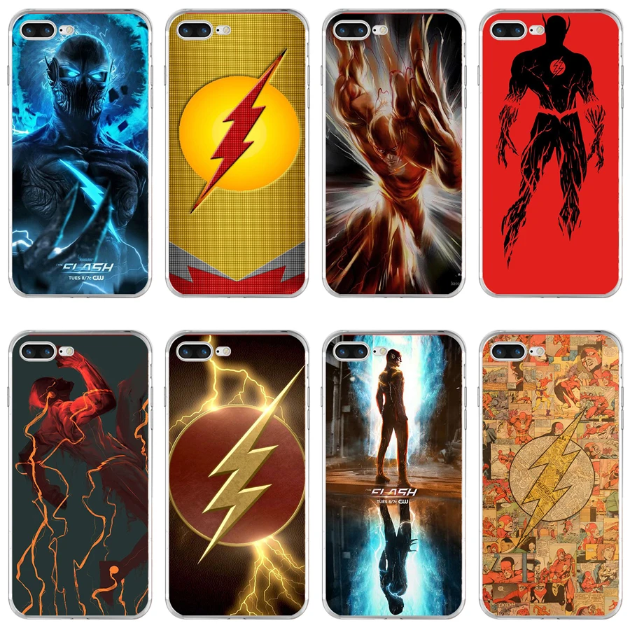 41A флэш супер герой DC Мягкий ТПУ силиконовый чехол для Apple iPhone 6 6s 7 8 plus чехол