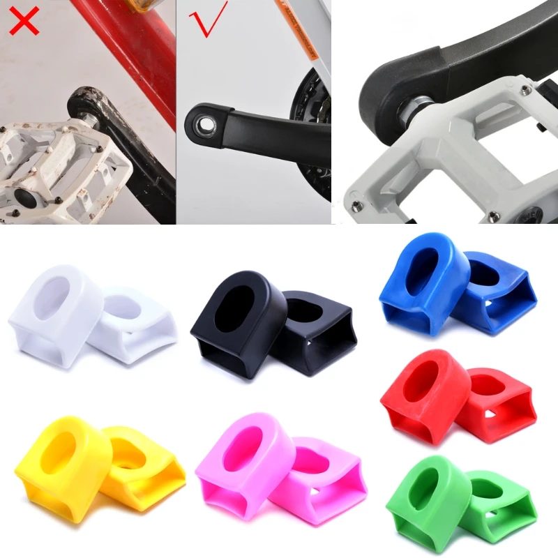 1 пара силиконовых втулок для велосипедного велосипеда MTB защита ботинок|Шатун и