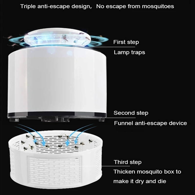 USB electric Mosquito killer Lamp anti mosquito insect trap Radiationless mute for home baby bedroom LED bug zapper lights | Освещение