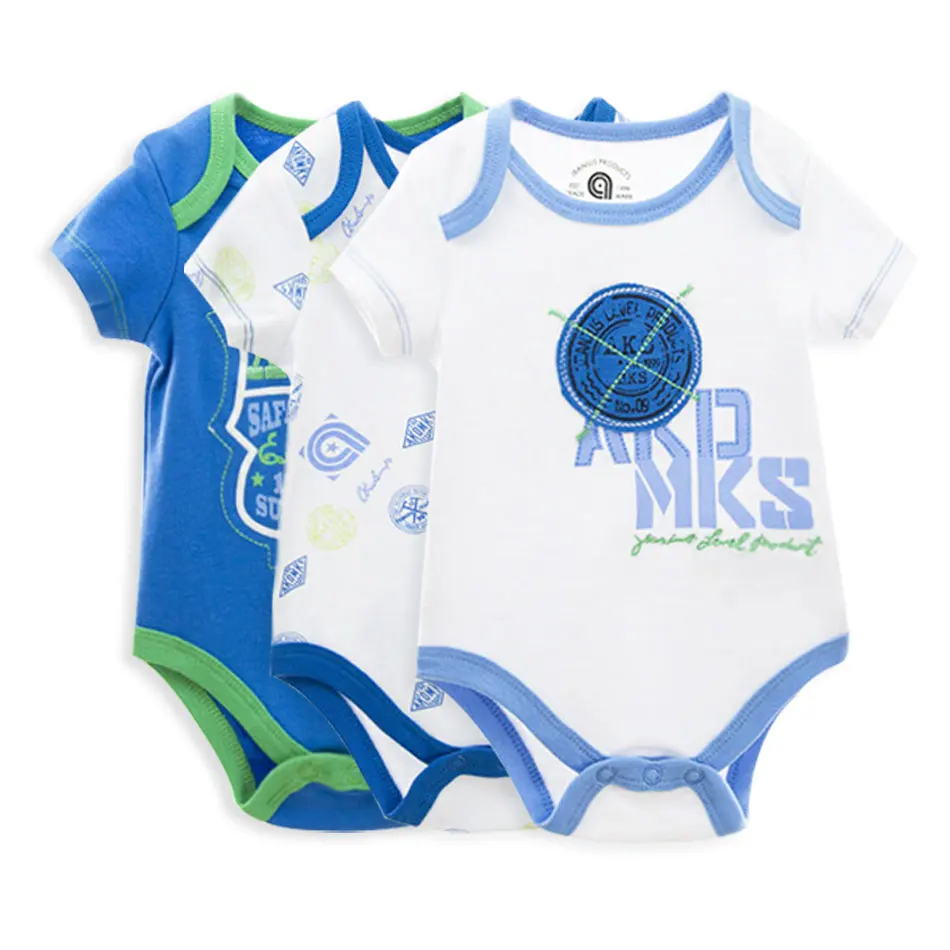 2019 Fashion Baby Boy Bodysuits Set Body Bebe Striped 0-9M Infant Clothes Summer Toddler Jumpsuit Jumper Cotton Overall |