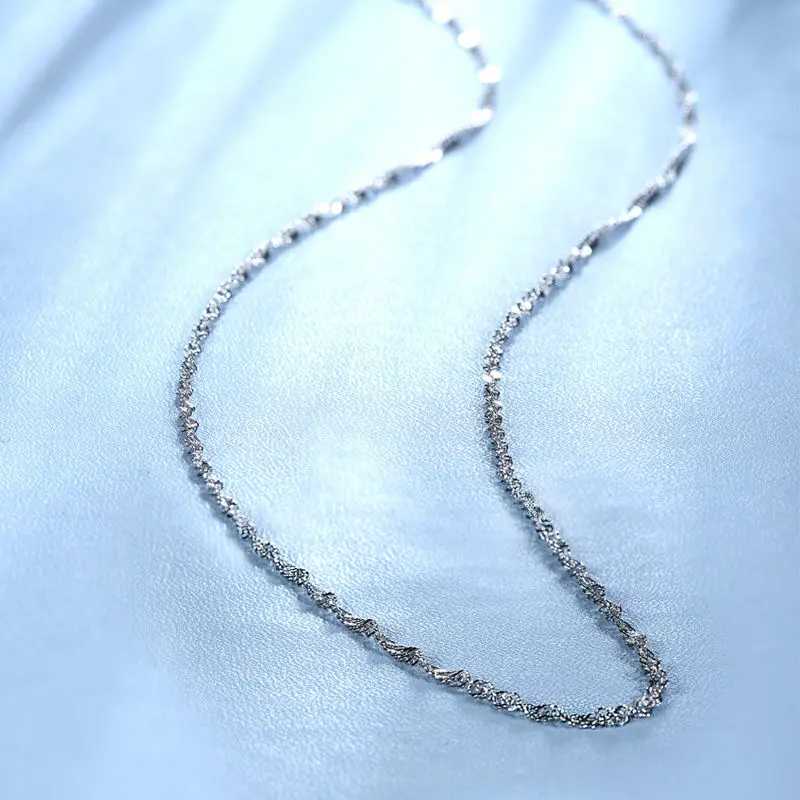 Женская цепочка из натуральной чистой платины особая сингапурская длиной 950