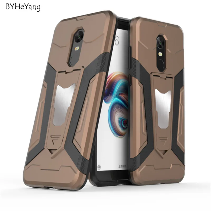 BYHeYang for Xiaomi Redmi 5 Plus Case Cover Car Magnetic Phone Holder Anti-knock Armor |