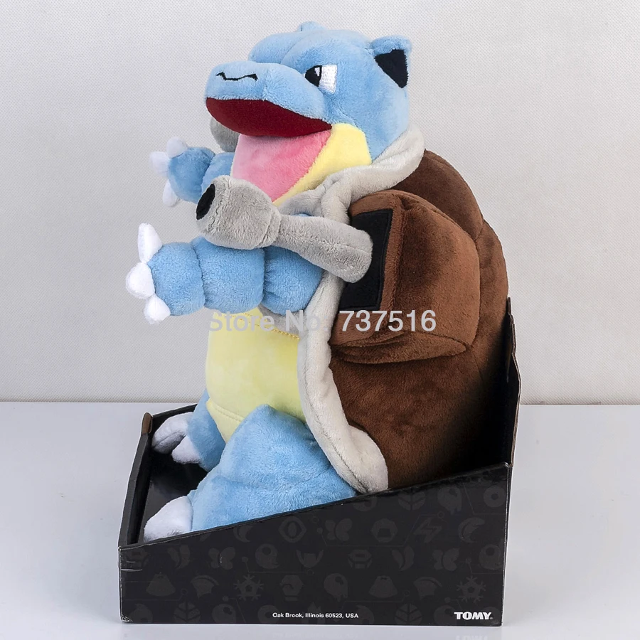 Аниме Mega Blastoise плюшевая кукла Фигурка мягкая игрушка животных 12 дюймов подарки