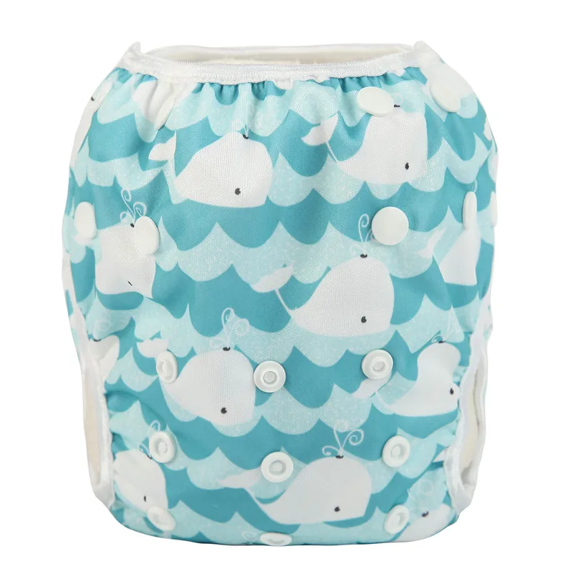 [Sigzagor] NEW Swim Diaper Nappy Pants Reusable baby infant boy girl toddler 0-3 years One Size 3-12kg 6-26lbs - Цвет: S73