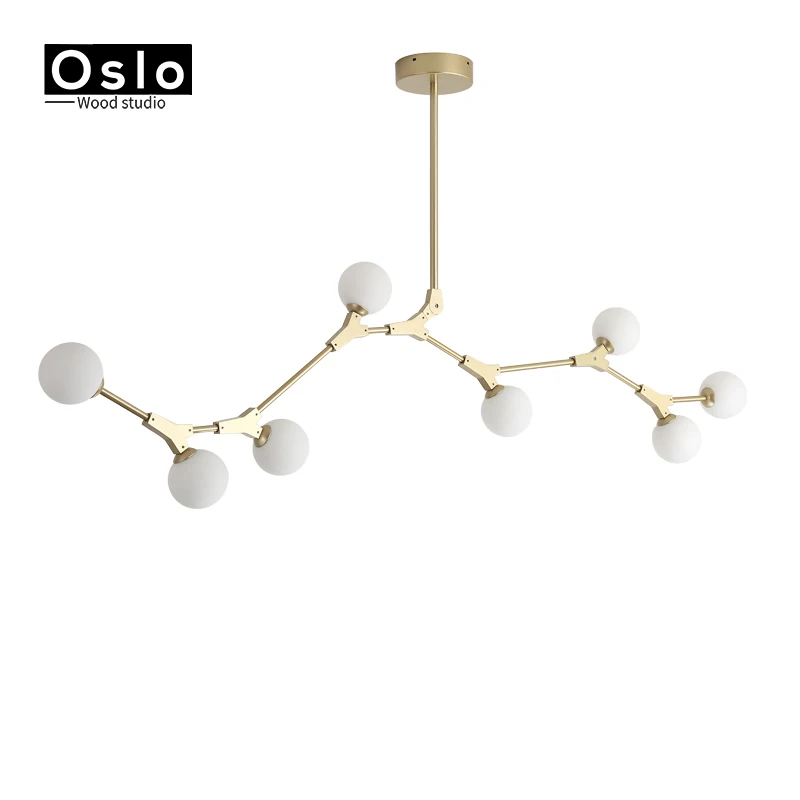 Скандинавская пасторальная маленькая люстра для ресторана бара гостиной