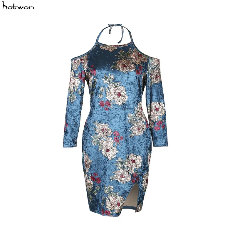 Женское бархатное платье с перекрестными ремешками облегающее комбинация