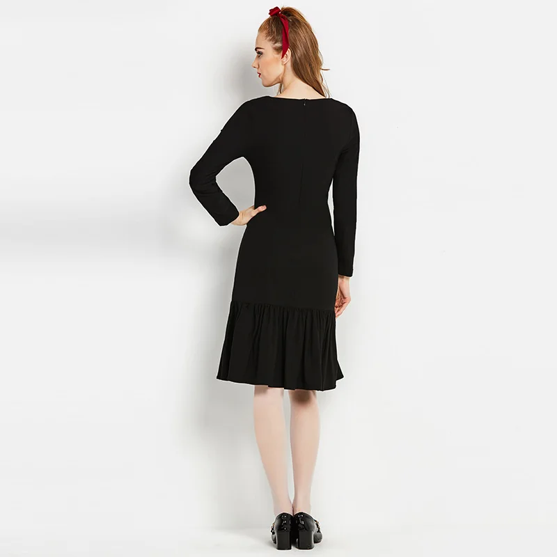 Sisjuly 60 х годов старинные стили платья осень женщины с длинным рукавом платье