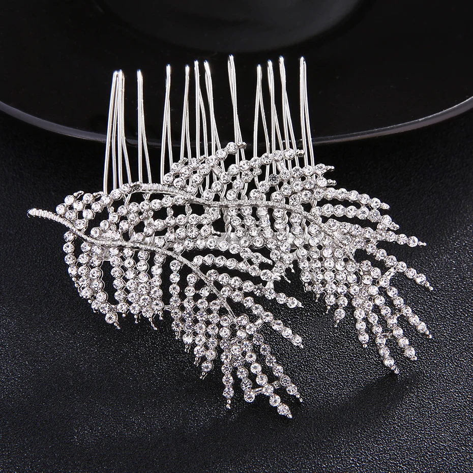 Классические цветочные хрустальные заколки для волос Свадебные аксессуары
