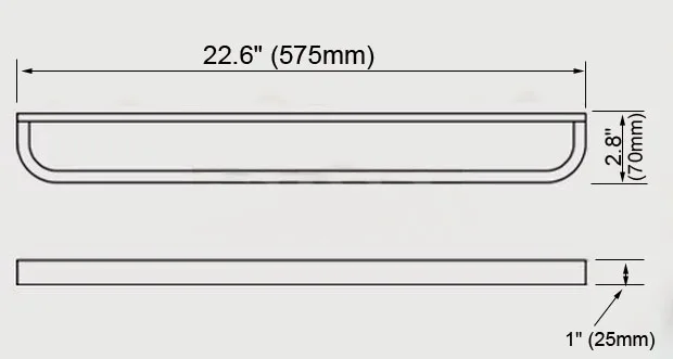 Однорычажный держатель для полотенец из латуни черный бронзовый 60 см |