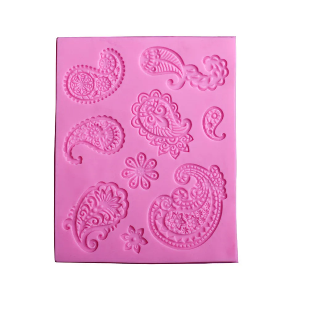 1 шт. DIY рельефная жидкая форма для выпечки торта сахарный кружевной узор
