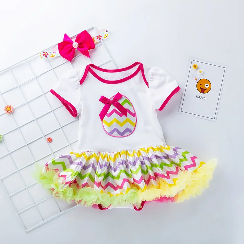 Raisvern/Одежда для дня Пасхи малышей кружевное платье комбинезон Одежда младенцев с