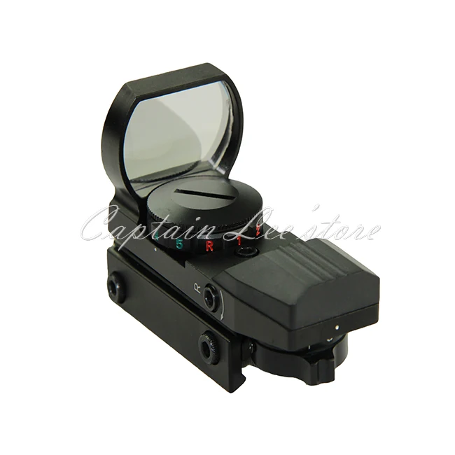 Holographic 4 Reticle Reflex Tactical Red&ampGreen Dot Sight Rifle Scope 20mm Rail Airsoft Hunting Gun Accessories | Спорт и