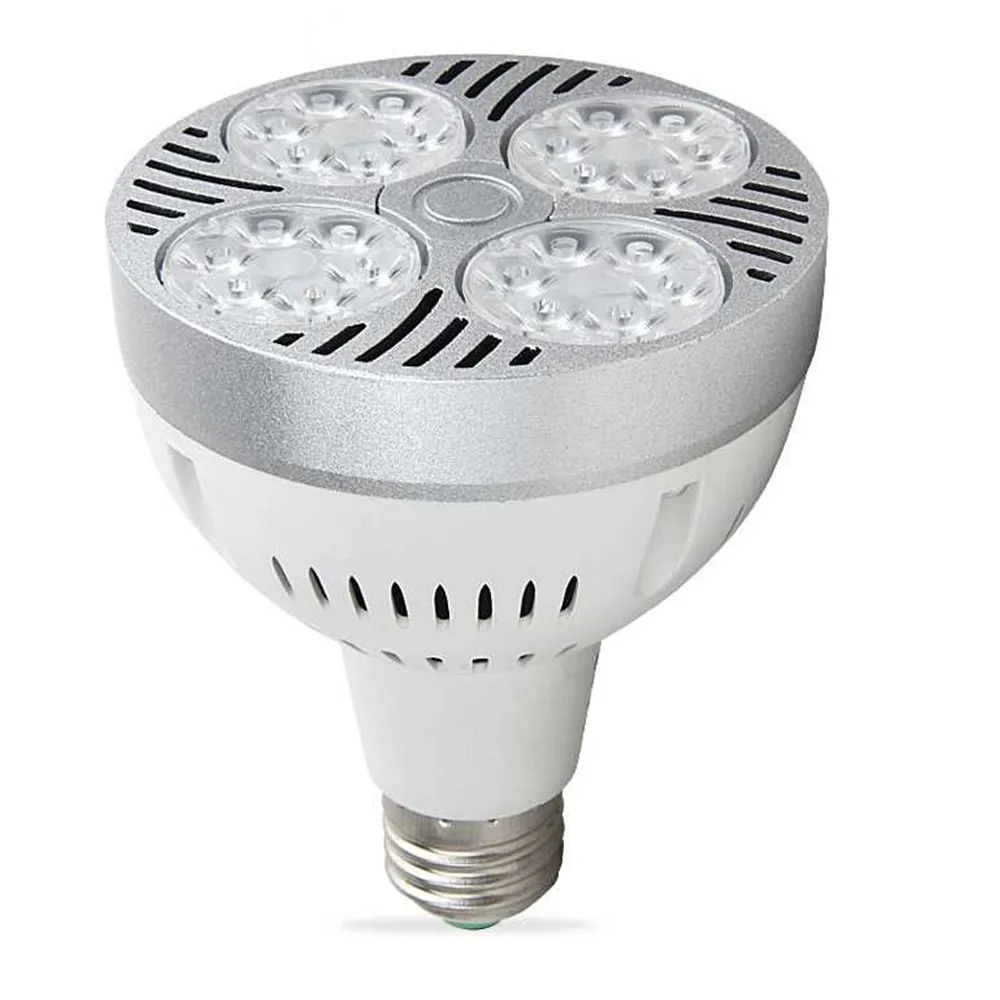 

E27 PAR30 LED Lamp Bulb 24W 35W 40W Ultra Bright LED Light Lampara Built-in Fan Cooling For Track Lighting Downlight Spotlight