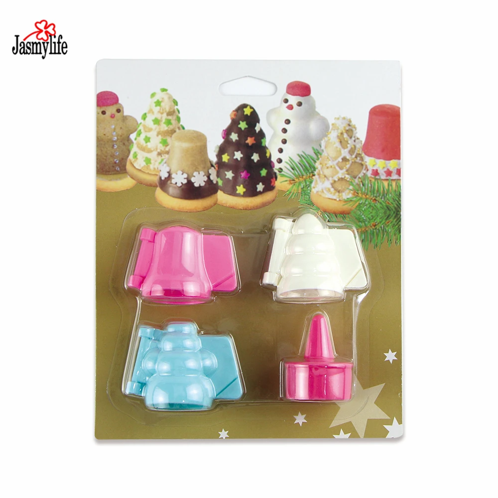 4 шт./компл. Рождественская форма для печенья украшение украшения торта