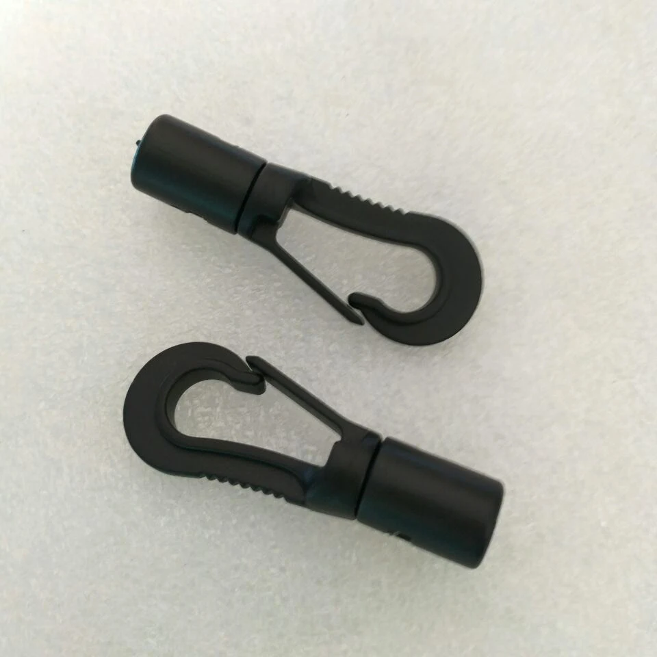 50 шт./лот черные пластиковые Пружинные зажимы Крючки вращающийся на 360 градусов