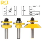 Набор фрез RCT 12 дюйма, твердосплавные фрезы для столярных работ, гравировки по дереву