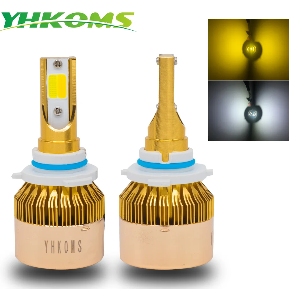 

YHKOMS Авто H11 Светодиодный светильник H7 светодиодный 9005/HB3 9006/HB4 автомобильный головной светильник s H4 H8 H1 H3 880 881 H27 3000K 6000K Авто Светодиодный светильник 12V