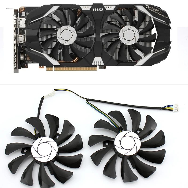 85 мм HA9010H12F-Z 4-контактный кулер вентилятор Замена для MSI GTX 1060 OC 6G GTX 960 P106-100 P106 GTX1060 вентилятор для видеокарты