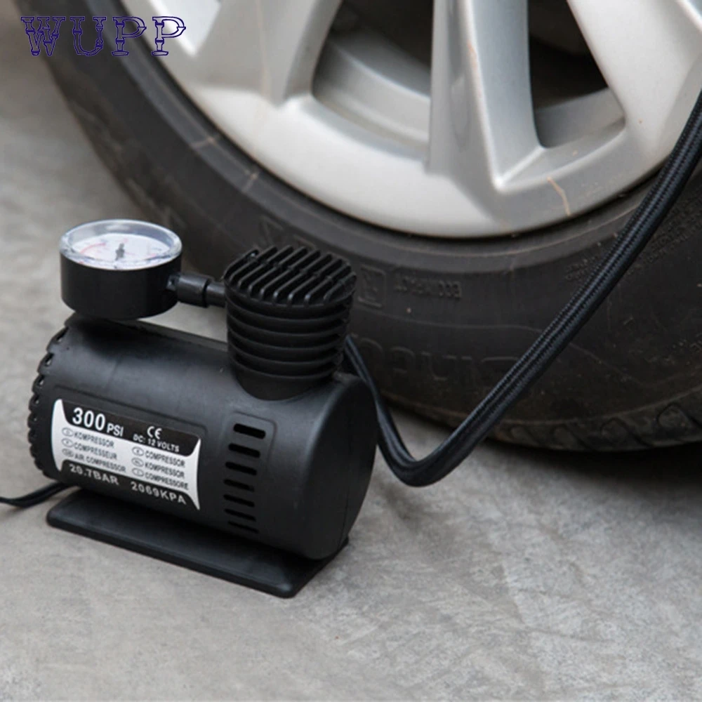 12 V портативный мини воздушный компрессор 300 PSI Автомобиль Ван велосипед шины