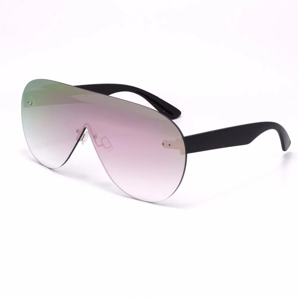 Негабаритных солнцезащитные очки Для женщин 2018 Брендовая Дизайнерская обувь