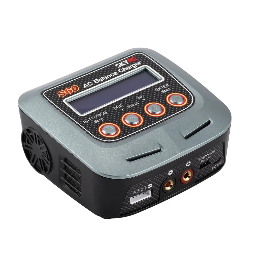 Nieuwe Hoge Kwaliteit SKYRC S60 60 w AC Balans Batterij Lader Ontlader Afstandsbediening Vliegtuig RC Auto Opladen Toebehoren