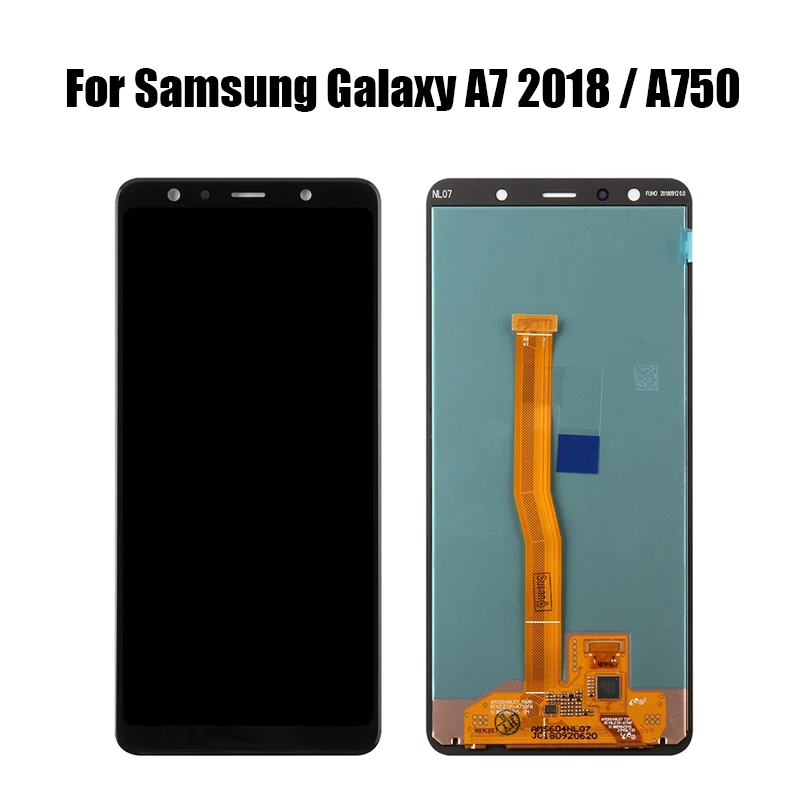 Оригинальный/TFT для SAMSUNG GALAXY A7 2018 A750 A750F SM / DS A750G ЖК дисплей сенсорный экран с рамкой