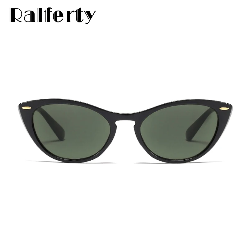 Женские солнцезащитные очки Ralferty Cat Eye Винтажные Солнцезащитные с небольшой