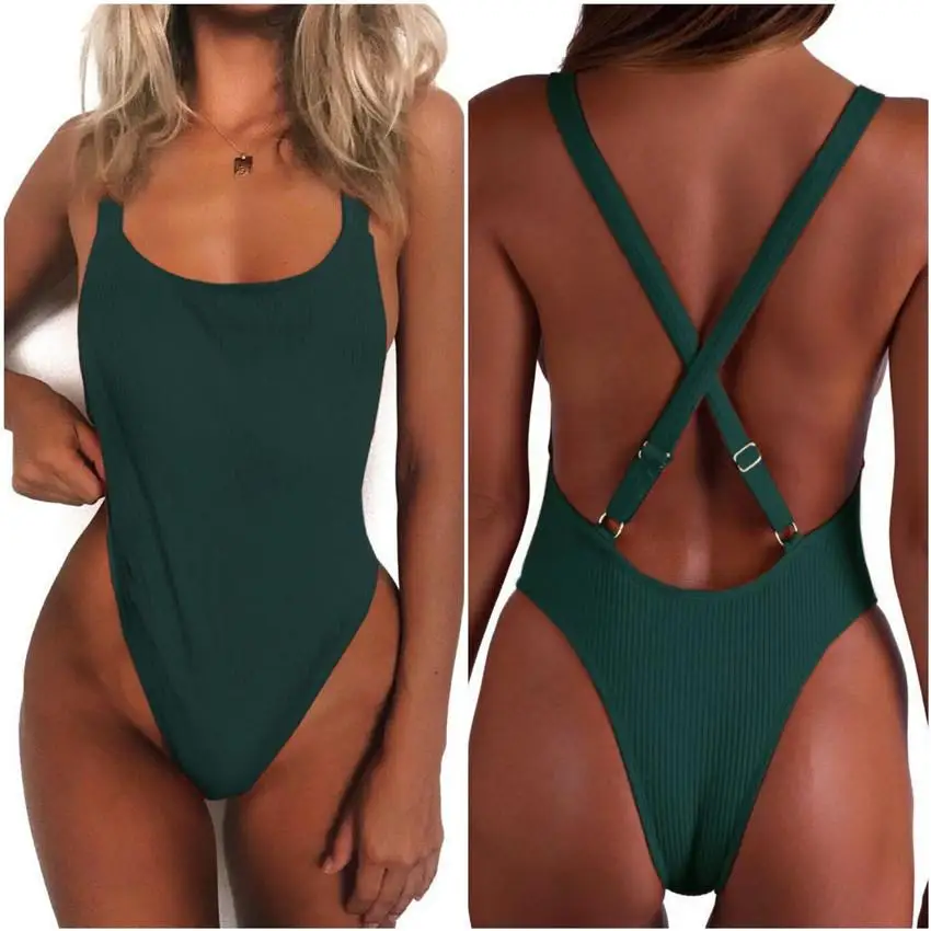 2018 сексуальный цельный купальный костюм Купальники для женщин Монокини пуш-ап