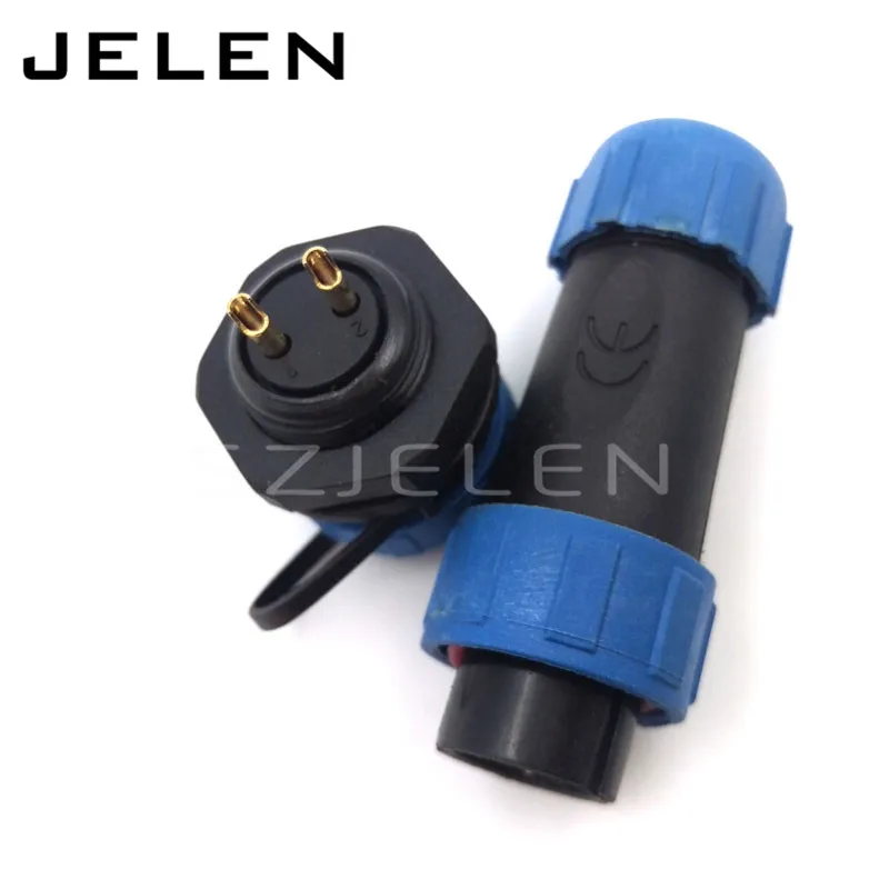 SY1710 2-контактный разъем автомобильный водонепроницаемый разъемы для кабеля