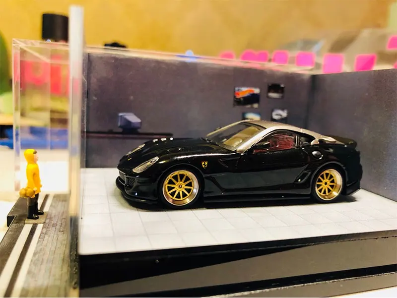 1: 64 масштаб Diorama &quotМаленькая мечта мальчика&quot окно мальчик мини подарок