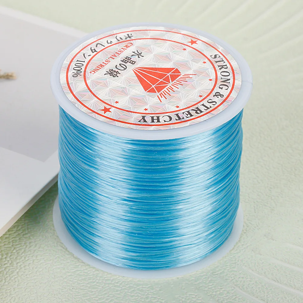 2019 Новинка 1 мм 50 м/рулон проволока длинные четки бусины эластичная линия из