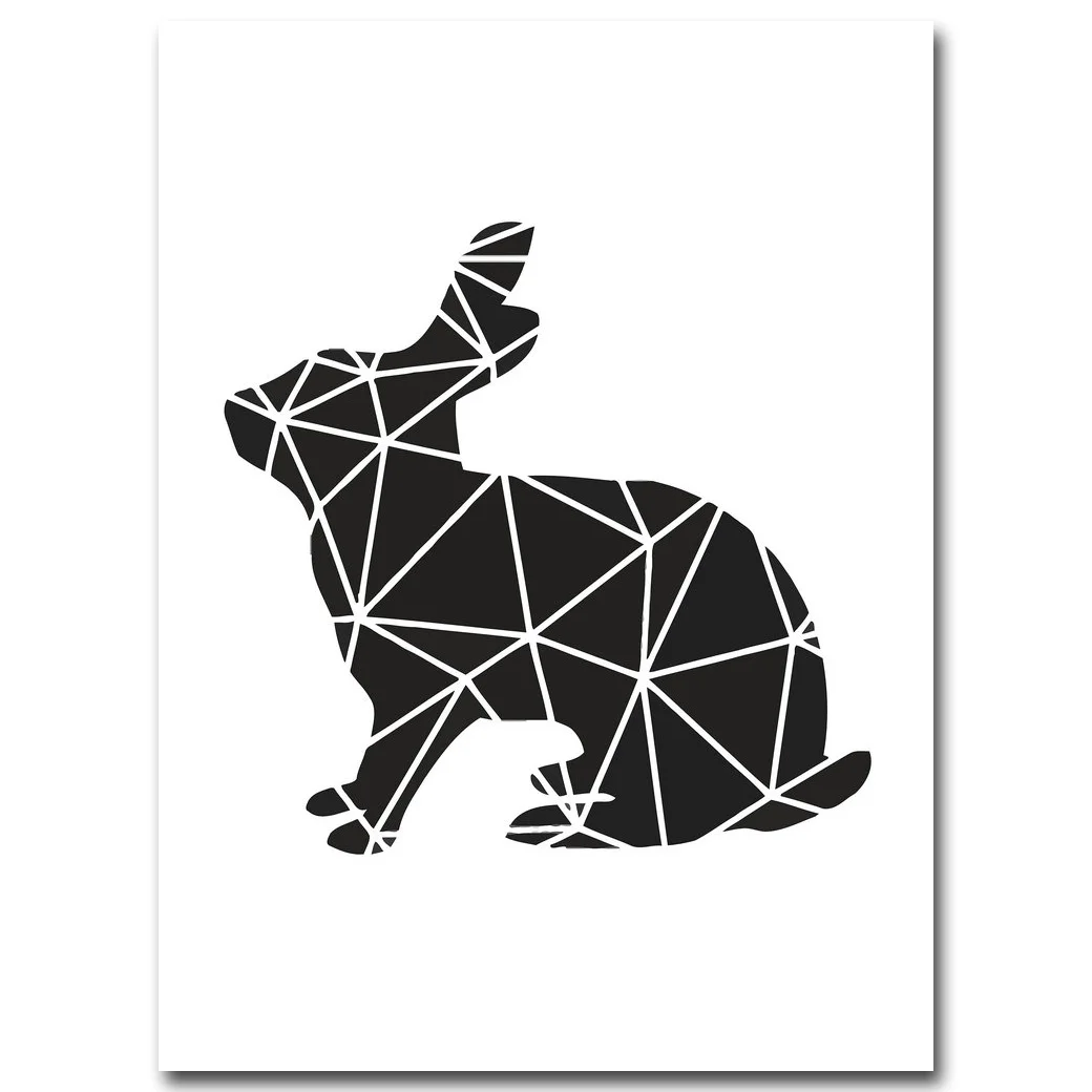 Nicoleshenting Nordic Стиль мотивационный плакат печать Геометрия олень стены Книги по искусству холст картины Аватар для Гостиная Домашний Декор - Цвет: Picture 5