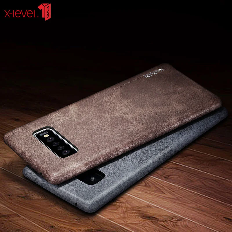 Чехол из кожи X-Level для Samsung Galaxy S10 Plus, задний чехол, сумки для мобильного телефона Note 9.