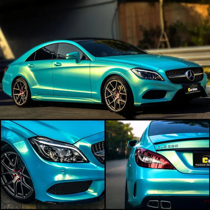 Коралловая бриллиант светильник голубая пленка для упаковки автомобиля Макарон