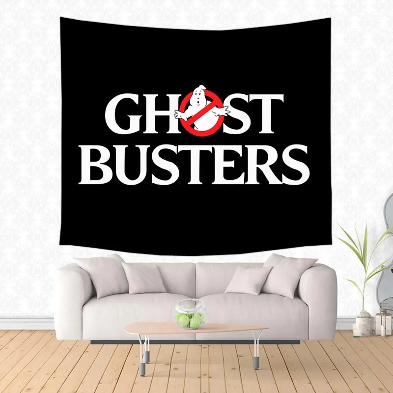 Ghost Busters Pattern Wall Hanging Tapestry Custom Multifunctional Tapestries Bedspread Yoga Mat Blanket Bed Sheet Home Decor | Дом и сад