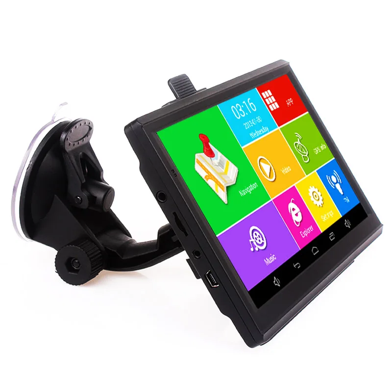 7 дюймов емкостный android GPS навигатор MTK Quad Core 4.4.2 1.3 ГГц 512 М 8 Г Bluetooth AV В бесплатные