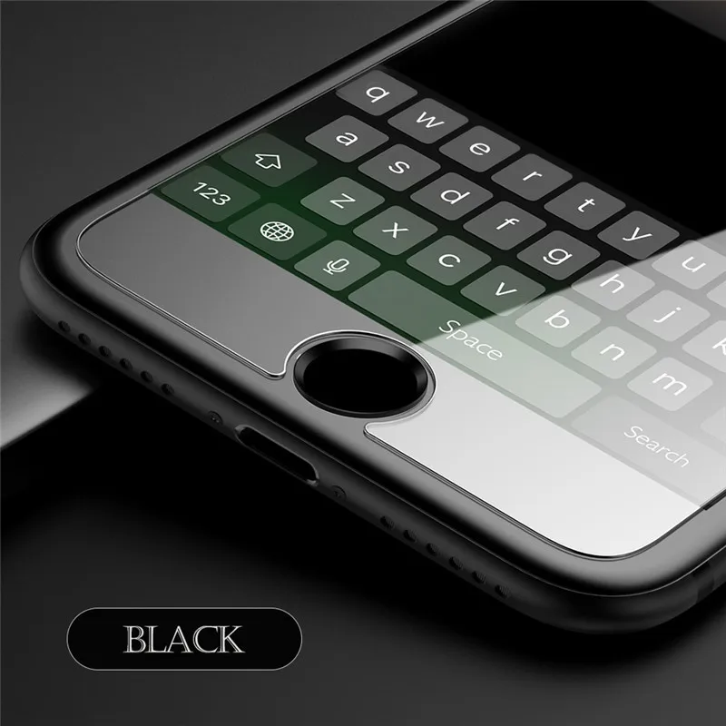 Для iPhone 8 7 6s 5S SE наклейка на кнопку Home для iPhone 6 7 8 Plus защита экрана отпечаток пальца Touch ID Nano Передняя пленка для iPad - Цвет: Black