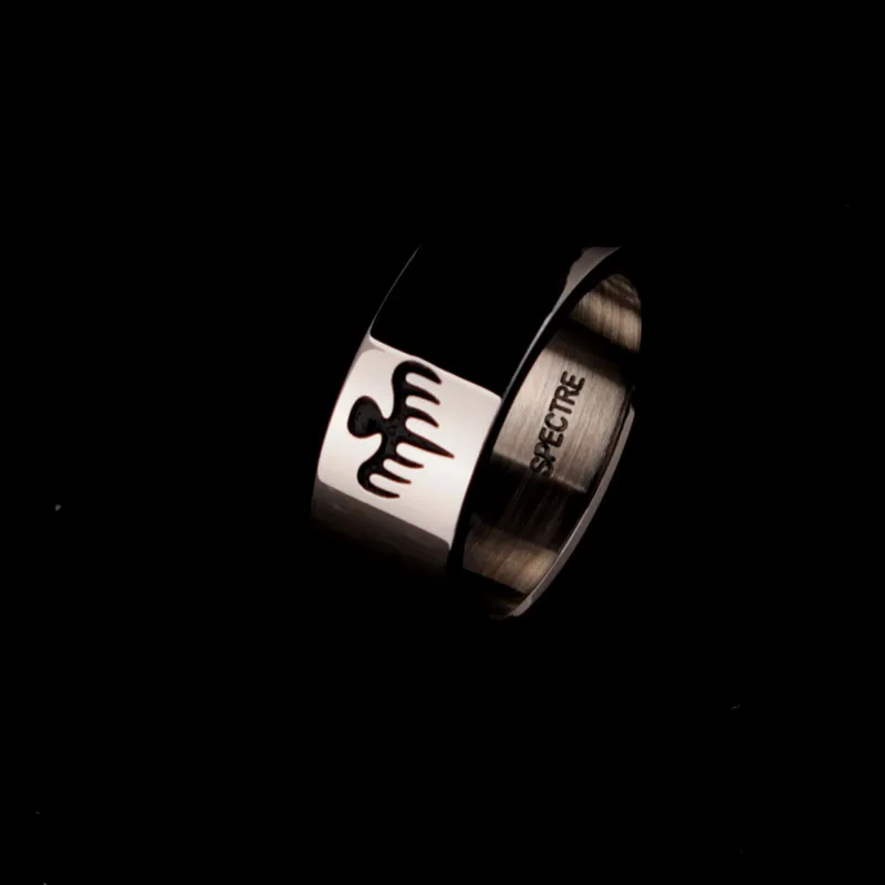 007 Джеймса Бонда кольцо Spectre полированная Кольца из нержавейки Размеры 7 8 9 10 11 12