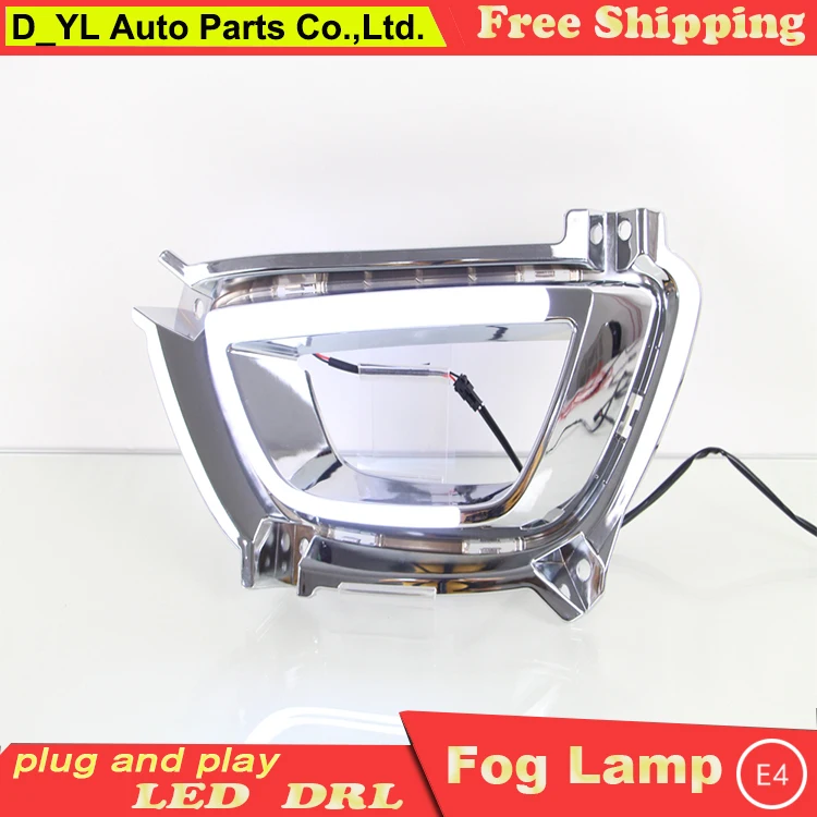 Автомобильный Стайлинг для Kia Sportage R 2014-2015 светодиодный дневные ходовые огни